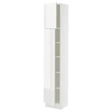 SEKTION High cabinet with shelves/2 doors, white/Ringhult white, 15x15x80 "