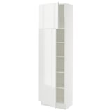 SEKTION High cabinet with shelves/2 doors, white/Ringhult white, 24x15x80 "