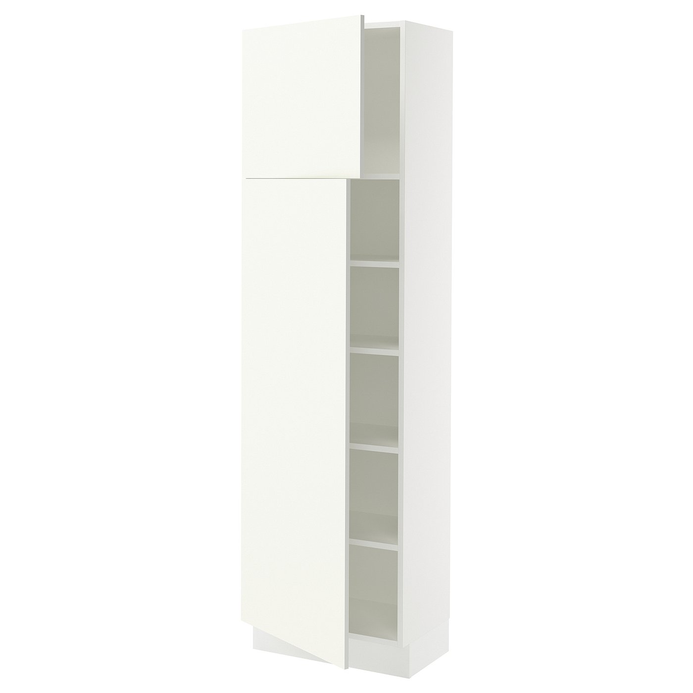 SEKTION high cabinet with shelves/2 doors, white/Vallstena white