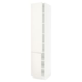 SEKTION High cabinet with shelves/2 doors, white/Veddinge white, 18x24x90 "