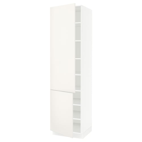 Kitchen cabinet - SEKTION, white, sleek design, adjustable shelves.