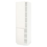 SEKTION High cabinet with shelves/2 doors, white/Veddinge white, 24x24x80 "