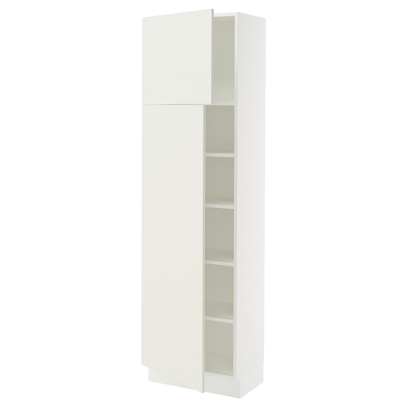 SEKTION high cabinet with shelves/2 doors, white/Veddinge white