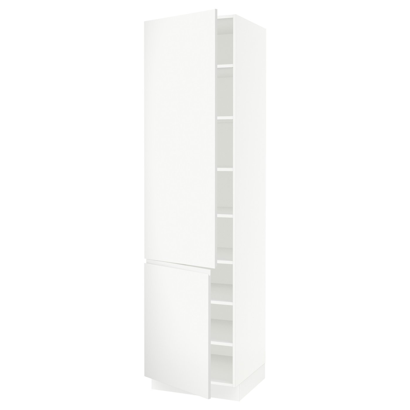 SEKTION high cabinet with shelves/2 doors, white/Vallstena white