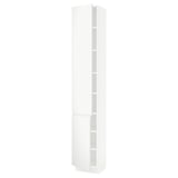 SEKTION High cabinet with shelves/2 doors, white/Voxtorp matte white, 15x15x90 "