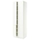 SEKTION High cabinet with shelves/4 doors, white/Aspudden matte white, 30x24x90 "