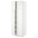SEKTION High cabinet with shelves/4 doors, white/Axstad matte white, 30x24x80 "