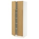 SEKTION High cabinet with shelves/4 doors, white/Sinarp oak veneer, 30x24x80 "