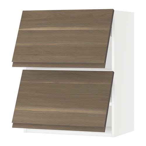 SEKTION Horizontal wall w/2 doors Voxtorp walnut effect