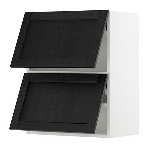 SEKTION Horizontal wall w/2 doors Lerh black stained