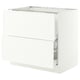 SEKTION / MAXIMERA Base cab f cktp/int extractor w drw, white/Aspudden matte white, 36x24x30 "