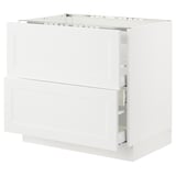 SEKTION / MAXIMERA Base cab f cktp/int extractor w drw, white/Axstad matte white, 36x24x30 "