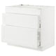 SEKTION / MAXIMERA Base cab f cktp/int extractor w drw, white/Axstad matte white, 36x24x30 "