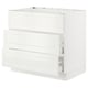 SEKTION / MAXIMERA Base cab f cktp/int extractor w drw, white/Bodbyn off-white, 36x24x30 "