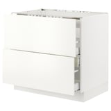 SEKTION / MAXIMERA Base cab f cktp/int extractor w drw, white/Havstorp beige, 36x24x30 "