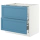SEKTION / MAXIMERA Base cab f cktp/int extractor w drw, white/Lerhyttan blue, 36x24x30 "