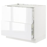 SEKTION / MAXIMERA Base cab f cktp/int extractor w drw, white/Ringhult white, 36x24x30 "