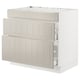 SEKTION / MAXIMERA Base cab f cktp/int extractor w drw, white/Stensund beige, 36x24x30 "