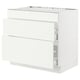 SEKTION / MAXIMERA Base cab f cktp/int extractor w drw, white/Vallstena white, 36x24x30 "
