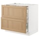 Option: SEKTION / MAXIMERA Base cab f cktp/int extractor w drw, white/Vedhamn oak, 36x24x30 "