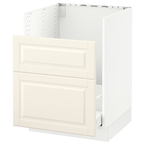 SEKTION off-white kitchen cabinet with bevelled drawer front.
