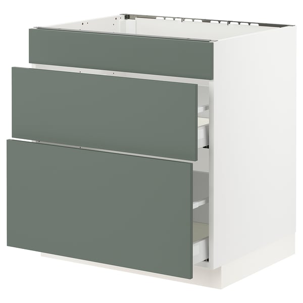 Sektion Maximera Base Cab F Cooktop With 2 Drawers White