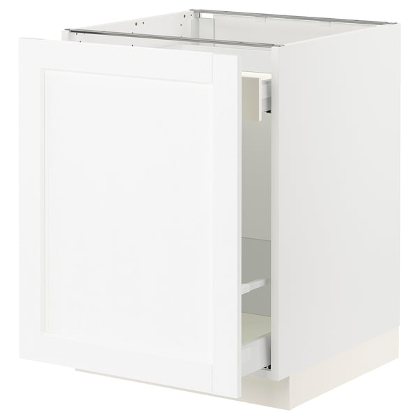 SEKTION / MAXIMERA Base cab f recycling/1 door, white Enköping/white wood effect, 24x24x30 "