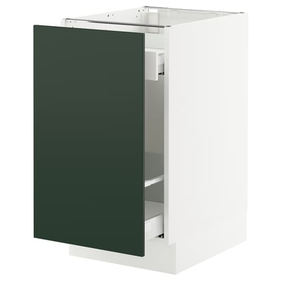 SEKTION / MAXIMERA Base cab f recycling/1 door, white/Havstorp deep green, 18x24x30 "