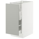 SEKTION / MAXIMERA Base cab f recycling/1 door, white/Havstorp light gray, 15x24x30 "