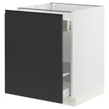 SEKTION / MAXIMERA Base cab f recycling/1 door, white/Upplöv matte anthracite, 24x24x30 "