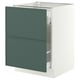 SEKTION / MAXIMERA Base cab f recycling/2 fronts, white/Aspudden dark gray-green, 24x24x30 "
