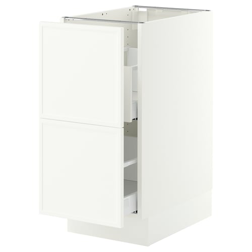 SEKTION / MAXIMERA Base cab f recycling/2 fronts, white/Aspudden matte white, 15x24x30 "