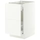SEKTION / MAXIMERA Base cab f recycling/2 fronts, white/Aspudden matte white, 18x24x30 "