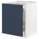 SEKTION / MAXIMERA Base cab f recycling/2 fronts, white Axstad/matte blue, 24x24x30 "