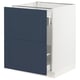 SEKTION / MAXIMERA Base cab f recycling/2 fronts, white Axstad/matte blue, 24x24x30 "