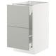 SEKTION / MAXIMERA Base cab f recycling/2 fronts, white/Havstorp light gray, 18x24x30 "