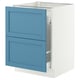 SEKTION / MAXIMERA Base cab f recycling/2 fronts, white/Lerhyttan blue, 24x24x30 "