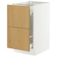 SEKTION / MAXIMERA Base cab f recycling/2 fronts, white/Sinarp oak veneer, 18x24x30 "