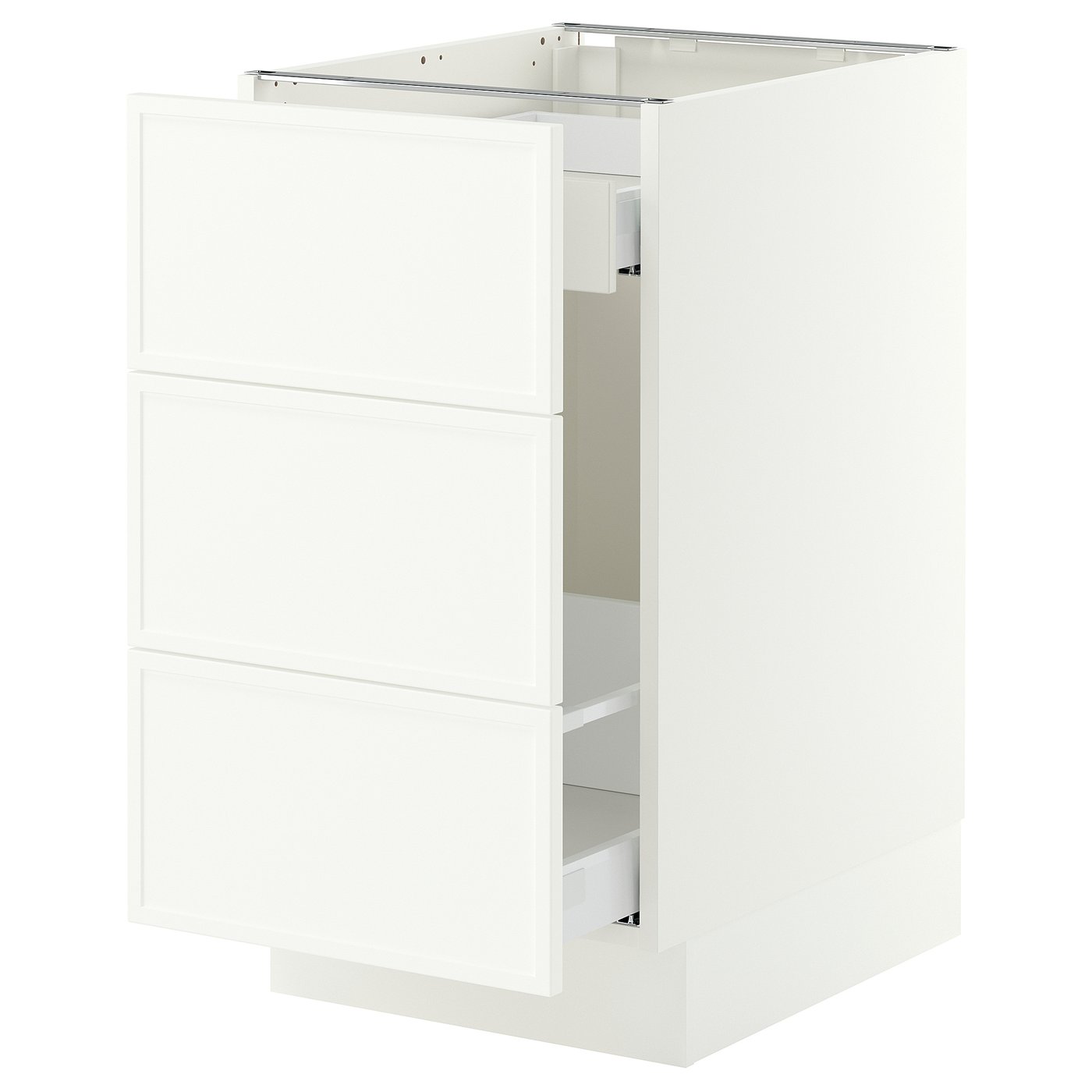 SEKTION / MAXIMERA base cab f recycling/3 fronts, white/Aspudden