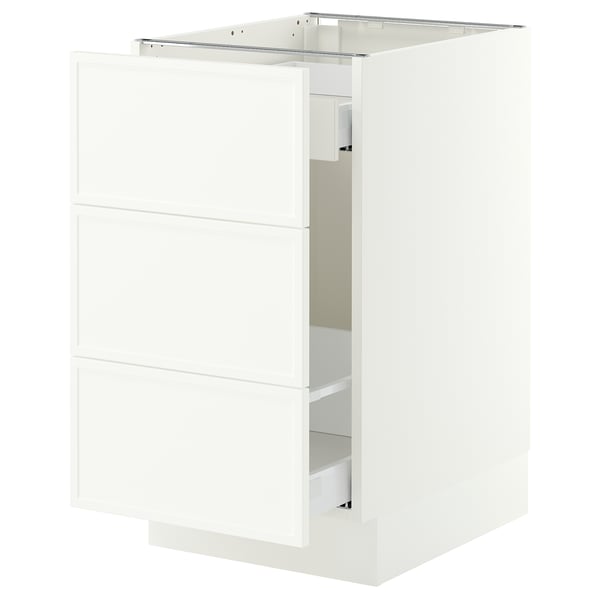 SEKTION / MAXIMERA Base cab f recycling/3 fronts, white/Aspudden matte white, 18x24x30 "