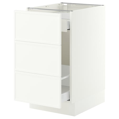 SEKTION / MAXIMERA Base cab f recycling/3 fronts, white/Aspudden matte white, 18x24x30 "