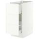 SEKTION / MAXIMERA Base cab f recycling/3 fronts, white/Aspudden matte white, 15x24x30 "