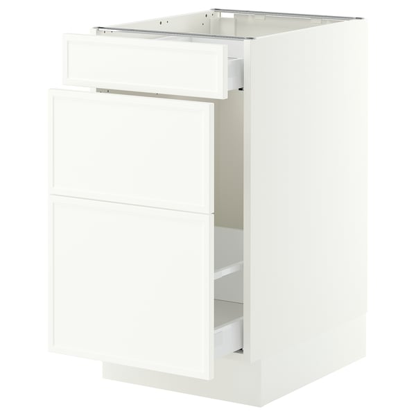 SEKTION / MAXIMERA Base cab f recycling/3 fronts, white/Aspudden matte white, 18x24x30 "