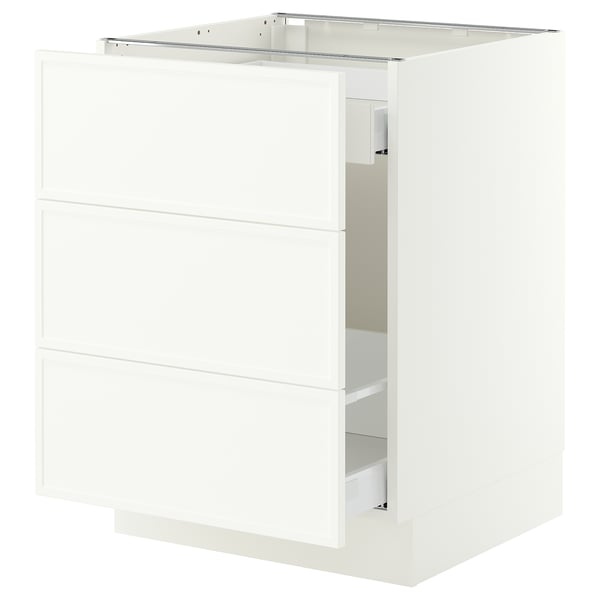 SEKTION / MAXIMERA Base cab f recycling/3 fronts, white/Aspudden matte white, 24x24x30 "