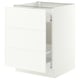 SEKTION / MAXIMERA Base cab f recycling/3 fronts, white/Aspudden matte white, 24x24x30 "
