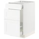 SEKTION / MAXIMERA Base cab f recycling/3 fronts, white Enköping/white wood effect, 18x24x30 "