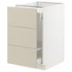 SEKTION / MAXIMERA Base cab f recycling/3 fronts, white/Havstorp beige, 18x24x30 "