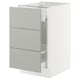 SEKTION / MAXIMERA Base cab f recycling/3 fronts, white/Havstorp light gray, 18x24x30 "