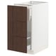 SEKTION / MAXIMERA Base cab f recycling/3 fronts, white/Sinarp brown, 15x24x30 "