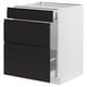 SEKTION / MAXIMERA Base cab f recycling/3 fronts, white/Upplöv matte anthracite, 24x24x30 "
